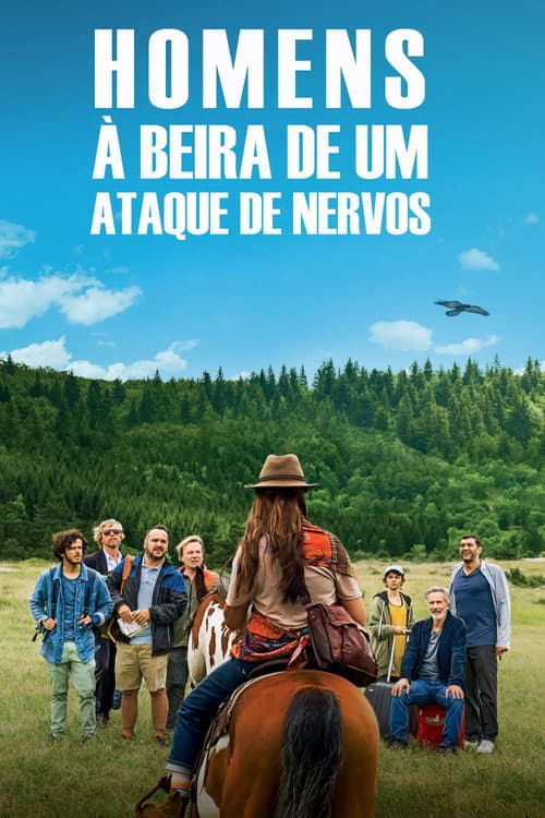 Homens à beira de um ataque de nervos