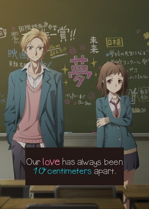 Our love has always been 10 centimeters apart.